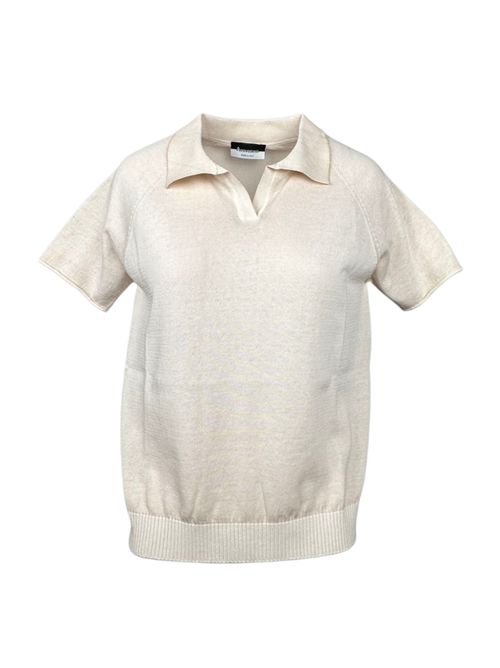 powder pink women's polo shirt A rovescio | W9115/2209